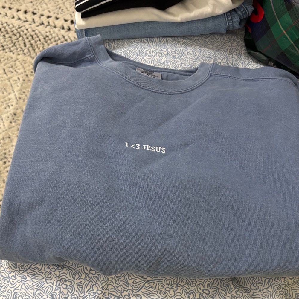 Comfort Colors Blue Crewneck